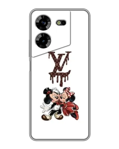 Чехол для TECNO POVA 5 (LG7n) с картинкой «LV и Микки Маус»