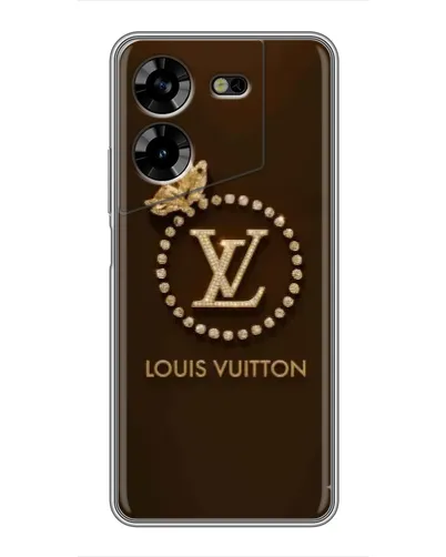 Чехол для TECNO POVA 5 (LG7n) с картинкой «LV — золотая печать»