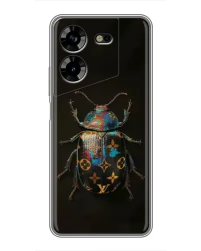 Чехол для TECNO POVA 5 (LG7n) с картинкой «LV — мраморный принт»