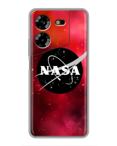 Чехол для TECNO POVA 5 (LG7n) с картинкой «NASA — красная туманность»