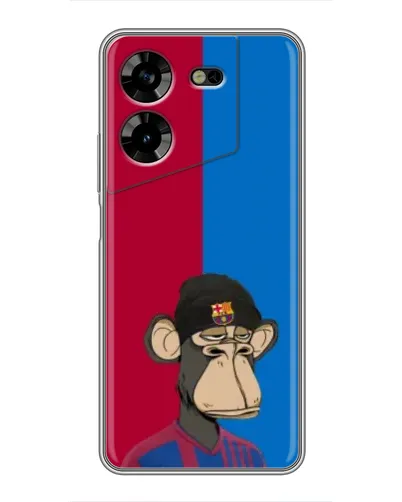 Чехол для TECNO POVA 5 (LG7n) с картинкой «Bored Ape — фанат Барсы» Чехол для TECNO POVA 5 (LG7n) с картинкой «Bored Ape — фанат Барсы»