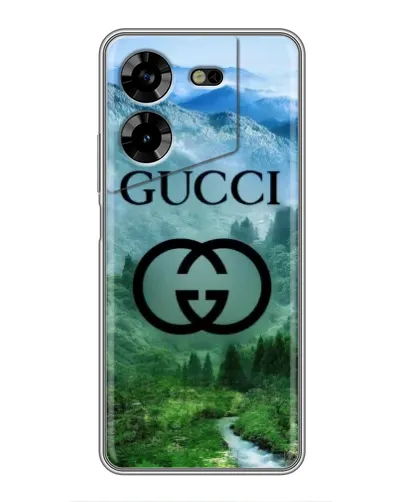 Чехол для TECNO POVA 5 (LG7n) с картинкой «Gucci — горный пейзаж»