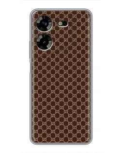 Чехол для TECNO POVA 5 (LG7n) с картинкой «Gucci — шоколадная сетка»