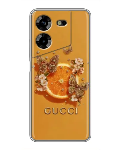 Чехол для TECNO POVA 5 (LG7n) с картинкой «Gucci — золотые бабочки» Чехол для TECNO POVA 5 (LG7n) с картинкой «Gucci — золотые бабочки»