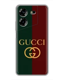 Чехол для TECNO POVA 5 (LG7n) с картинкой «Gucci — темно-зеленый градиент»