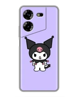 Чехол для TECNO POVA 5 (LG7n) с картинкой «Kuromi — нежный фиолетовый» Чехол для TECNO POVA 5 (LG7n) с картинкой «Kuromi — нежный фиолетовый»