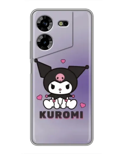Чехол для TECNO POVA 5 (LG7n) с картинкой «Kuromi — фиолетовый арт» Чехол для TECNO POVA 5 (LG7n) с картинкой «Kuromi — фиолетовый арт»