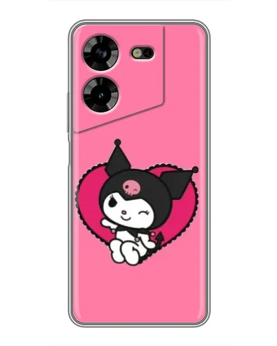 Чехол для TECNO POVA 5 (LG7n) с картинкой «Kuromi — любовь в сердце» Чехол для TECNO POVA 5 (LG7n) с картинкой «Kuromi — любовь в сердце»