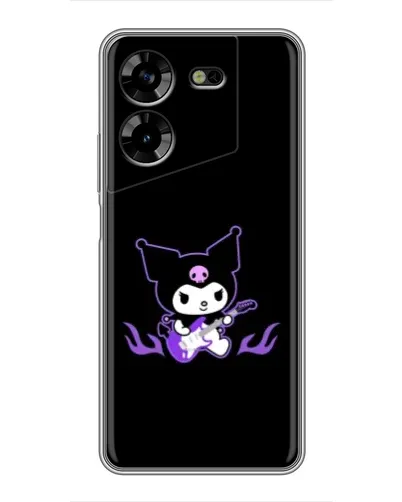 Чехол для TECNO POVA 5 (LG7n) с картинкой «Электрическая Kuromi» Чехол для TECNO POVA 5 (LG7n) с картинкой «Электрическая Kuromi»