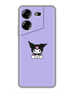 Чехол для TECNO POVA 5 (LG7n) с картинкой «Kuromi — фиолетовый минимализм» Чехол для TECNO POVA 5 (LG7n) с картинкой «Kuromi — фиолетовый минимализм»