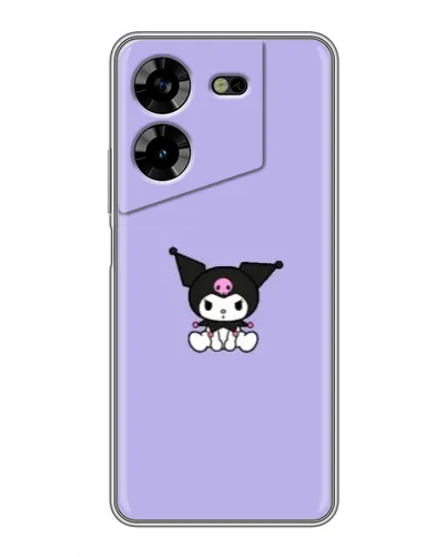 Чехол для TECNO POVA 5 (LG7n) с картинкой «Kuromi — фиолетовый минимализм» Чехол для TECNO POVA 5 (LG7n) с картинкой «Kuromi — фиолетовый минимализм»