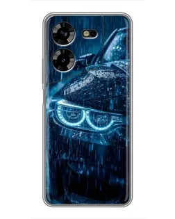 Чехол для TECNO POVA 5 (LG7n) с картинкой «BMW под дождем»