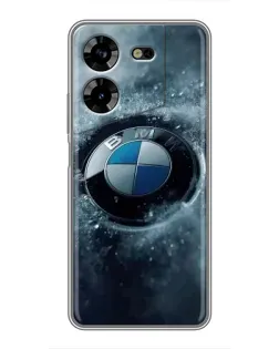 Чехол для TECNO POVA 5 (LG7n) с картинкой «Логотип BMW — лед»