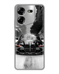 Чехол для TECNO POVA 5 (LG7n) с картинкой «BMW — акварельный дрифт»