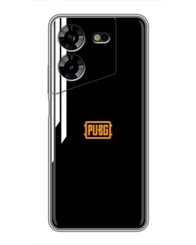 Чехол для TECNO POVA 5 (LG7n) с картинкой «PUBG — вертикальные линии» Чехол для TECNO POVA 5 (LG7n) с картинкой «PUBG — вертикальные линии»