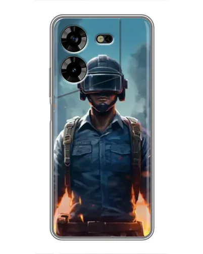 Чехол для TECNO POVA 5 (LG7n) с картинкой «PUBG — реалистичный герой» Чехол для TECNO POVA 5 (LG7n) с картинкой «PUBG — реалистичный герой»