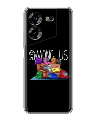 Чехол для TECNO POVA 5 (LG7n) с картинкой «Логотип Among Us»