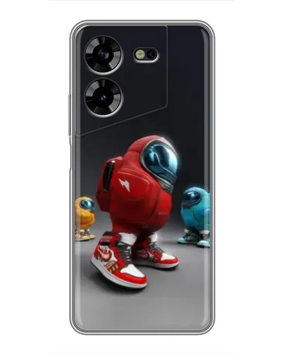 Чехол для TECNO POVA 5 (LG7n) с картинкой «Among Us — 3D стиль»