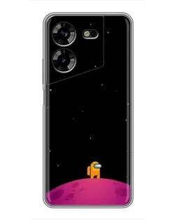 Чехол для TECNO POVA 5 (LG7n) с картинкой «Одинокий герой на планете»
