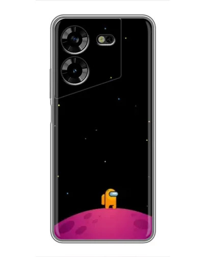Чехол для TECNO POVA 5 (LG7n) с картинкой «Одинокий герой на планете»