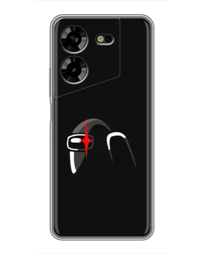 Чехол для TECNO POVA 5 (LG7n) с картинкой «Among Us шлем»