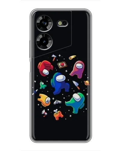 Чехол для TECNO POVA 5 (LG7n) с картинкой «Among Us космос»
