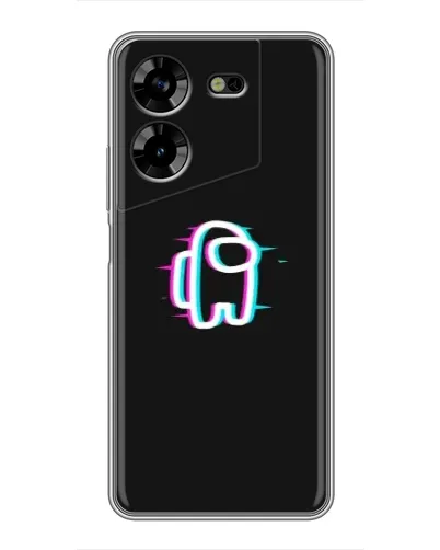 Чехол для TECNO POVA 5 (LG7n) с картинкой «Among Us неон»