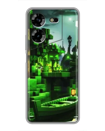 Чехол для TECNO POVA 5 (LG7n) с картинкой «Minecraft лесной пейзаж» Чехол для TECNO POVA 5 (LG7n) с картинкой «Minecraft лесной пейзаж»