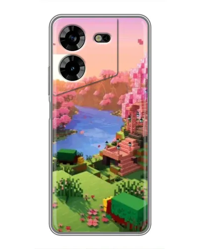 Чехол для TECNO POVA 5 (LG7n) с картинкой «Розовое дерево Minecraft» Чехол для TECNO POVA 5 (LG7n) с картинкой «Розовое дерево Minecraft»