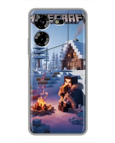 Чехол для TECNO POVA 5 (LG7n) с картинкой «Зимний Minecraft» Чехол для TECNO POVA 5 (LG7n) с картинкой «Зимний Minecraft»