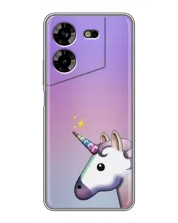 Чехол для TECNO POVA 5 (LG7n) с картинкой «Единорог градиент»
