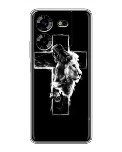 Чехол для TECNO POVA 5 (LG7n) с картинкой «Сияющий крест Jesus» Чехол для TECNO POVA 5 (LG7n) с картинкой «Сияющий крест Jesus»