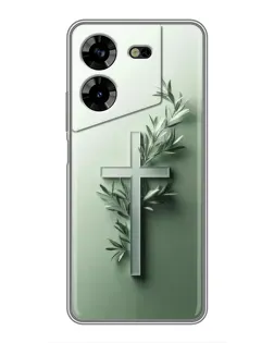 Чехол для TECNO POVA 5 (LG7n) с картинкой «Оливковая ветвь» Чехол для TECNO POVA 5 (LG7n) с картинкой «Оливковая ветвь»