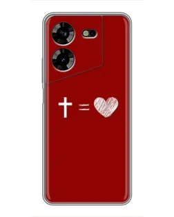 Чехол для TECNO POVA 5 (LG7n) с картинкой «Уравнение любви» Чехол для TECNO POVA 5 (LG7n) с картинкой «Уравнение любви»
