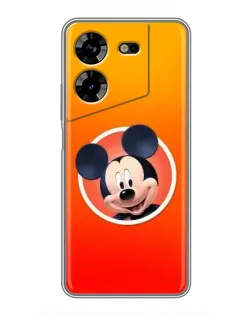 Чехол для TECNO POVA 5 (LG7n) с картинкой «Mickey в круге»