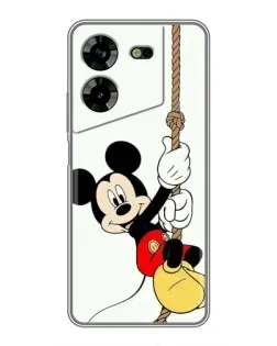 Чехол для TECNO POVA 5 (LG7n) с картинкой «Mickey на канате»