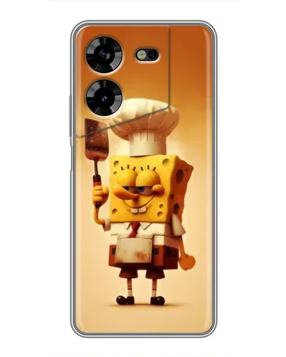 Чехол для TECNO POVA 5 (LG7n) с картинкой «Губка Боб повар» Чехол для TECNO POVA 5 (LG7n) с картинкой «Губка Боб повар»