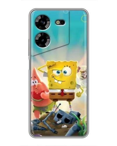 Чехол для TECNO POVA 5 (LG7n) с картинкой «Спанч Боб победитель» Чехол для TECNO POVA 5 (LG7n) с картинкой «Спанч Боб победитель»