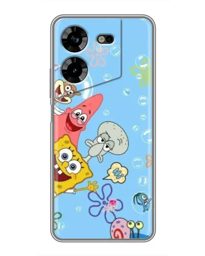 Чехол для TECNO POVA 5 (LG7n) с картинкой «Веселые пузырьки» Чехол для TECNO POVA 5 (LG7n) с картинкой «Веселые пузырьки»