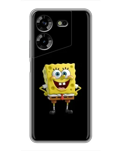 Чехол для TECNO POVA 5 (LG7n) с картинкой «Классический Губка Боб» Чехол для TECNO POVA 5 (LG7n) с картинкой «Классический Губка Боб»