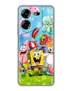 Чехол для TECNO POVA 5 (LG7n) с картинкой «Губка Боб и друзья» Чехол для TECNO POVA 5 (LG7n) с картинкой «Губка Боб и друзья»