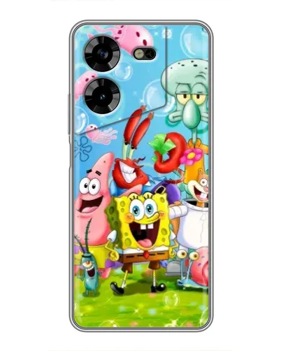 Чехол для TECNO POVA 5 (LG7n) с картинкой «Губка Боб и друзья» Чехол для TECNO POVA 5 (LG7n) с картинкой «Губка Боб и друзья»