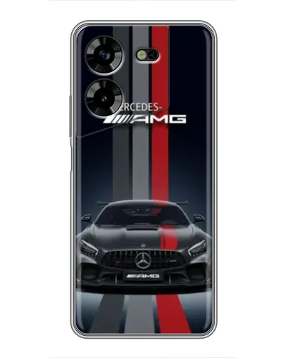 Чехол для TECNO POVA 5 (LG7n) с картинкой «Mercedes — белый карбон» Чехол для TECNO POVA 5 (LG7n) с картинкой «Mercedes — белый карбон»