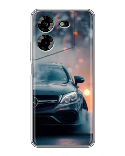 Чехол для TECNO POVA 5 (LG7n) с картинкой «Mercedes — ночной город» Чехол для TECNO POVA 5 (LG7n) с картинкой «Mercedes — ночной город»