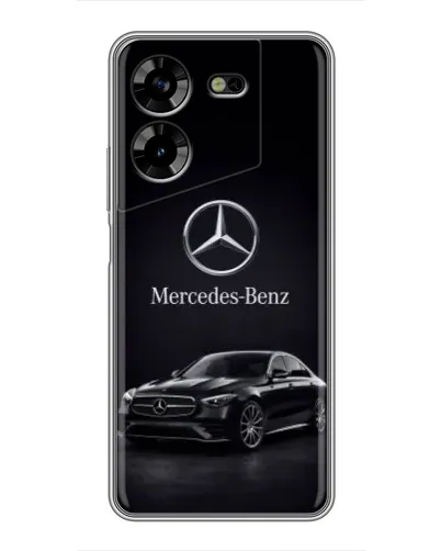 Чехол для TECNO POVA 5 (LG7n) с картинкой «Mercedes — решетка радиатора» Чехол для TECNO POVA 5 (LG7n) с картинкой «Mercedes — решетка радиатора»