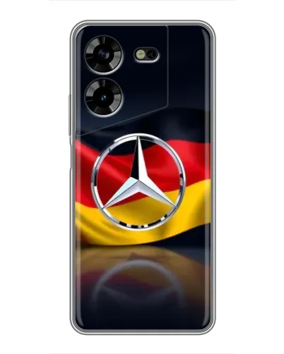 Чехол для TECNO POVA 5 (LG7n) с картинкой «Mercedes — флаг Германии» Чехол для TECNO POVA 5 (LG7n) с картинкой «Mercedes — флаг Германии»