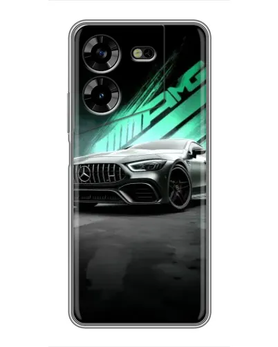 Чехол для TECNO POVA 5 (LG7n) с картинкой «Темный Mercedes AMG» Чехол для TECNO POVA 5 (LG7n) с картинкой «Темный Mercedes AMG»