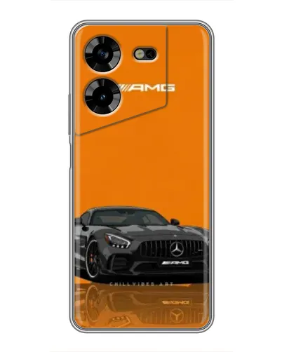 Чехол для TECNO POVA 5 (LG7n) с картинкой «Оранжевый Mercedes AMG» Чехол для TECNO POVA 5 (LG7n) с картинкой «Оранжевый Mercedes AMG»