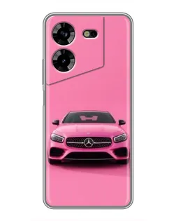 Чехол для TECNO POVA 5 (LG7n) с картинкой «Розовый Mercedes AMG»