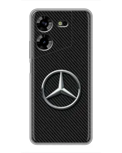 Чехол для TECNO POVA 5 (LG7n) с картинкой «Карбоновый Mercedes стиль»